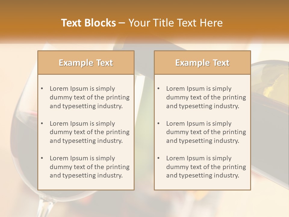A Bottle Of Wine Being Poured Into A Glass PowerPoint Template