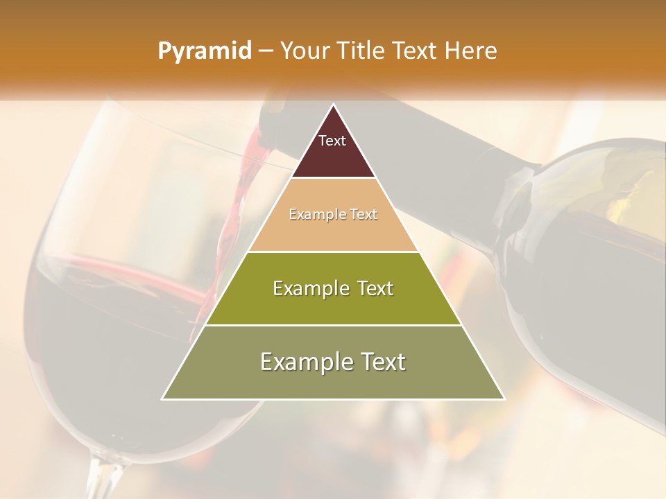 A Bottle Of Wine Being Poured Into A Glass PowerPoint Template