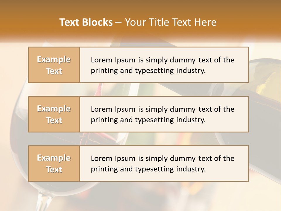 A Bottle Of Wine Being Poured Into A Glass PowerPoint Template