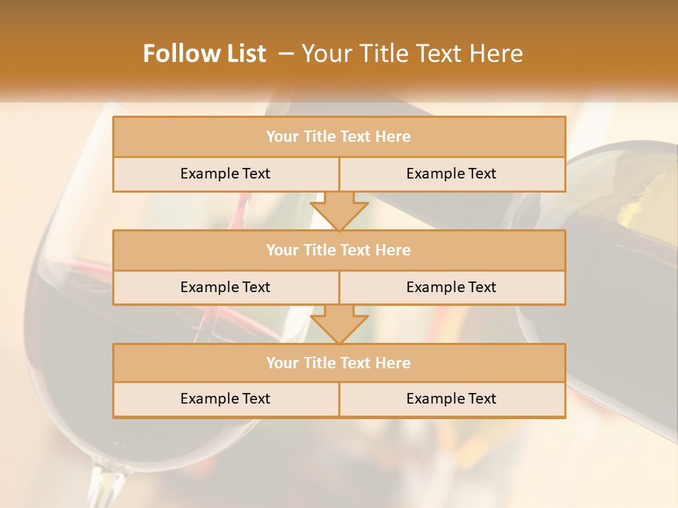 A Bottle Of Wine Being Poured Into A Glass PowerPoint Template