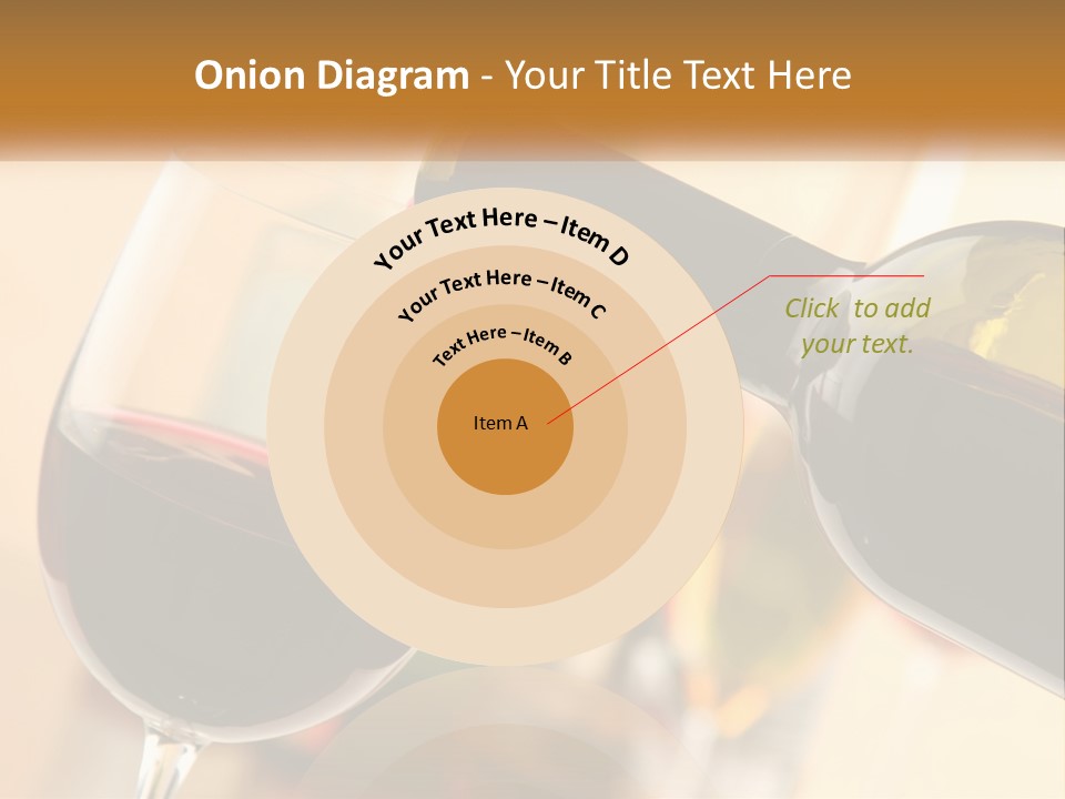 A Bottle Of Wine Being Poured Into A Glass PowerPoint Template