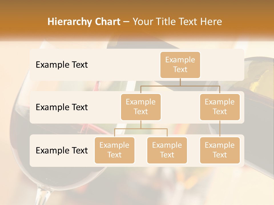 A Bottle Of Wine Being Poured Into A Glass PowerPoint Template