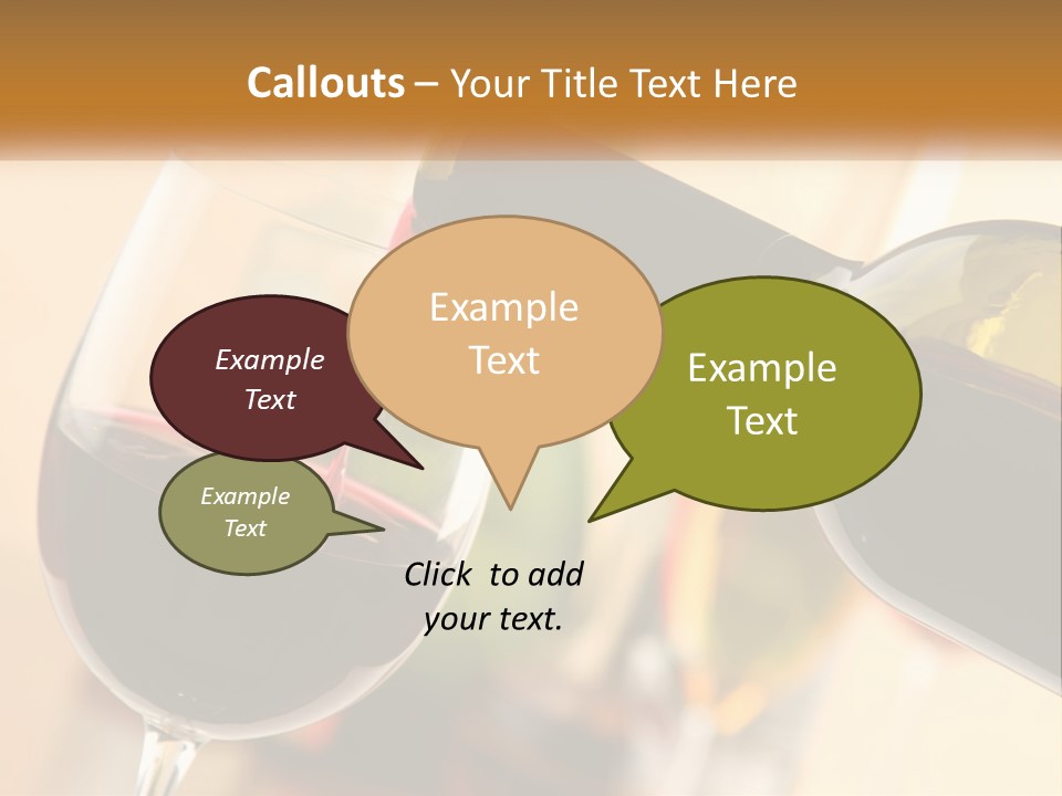 A Bottle Of Wine Being Poured Into A Glass PowerPoint Template