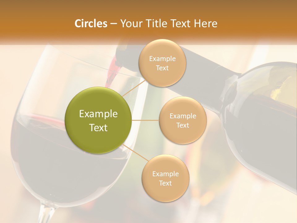 A Bottle Of Wine Being Poured Into A Glass PowerPoint Template