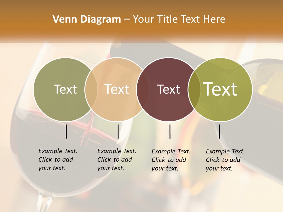 A Bottle Of Wine Being Poured Into A Glass PowerPoint Template