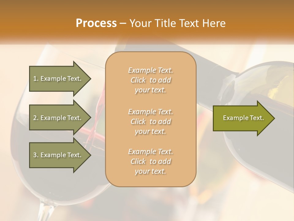 A Bottle Of Wine Being Poured Into A Glass PowerPoint Template