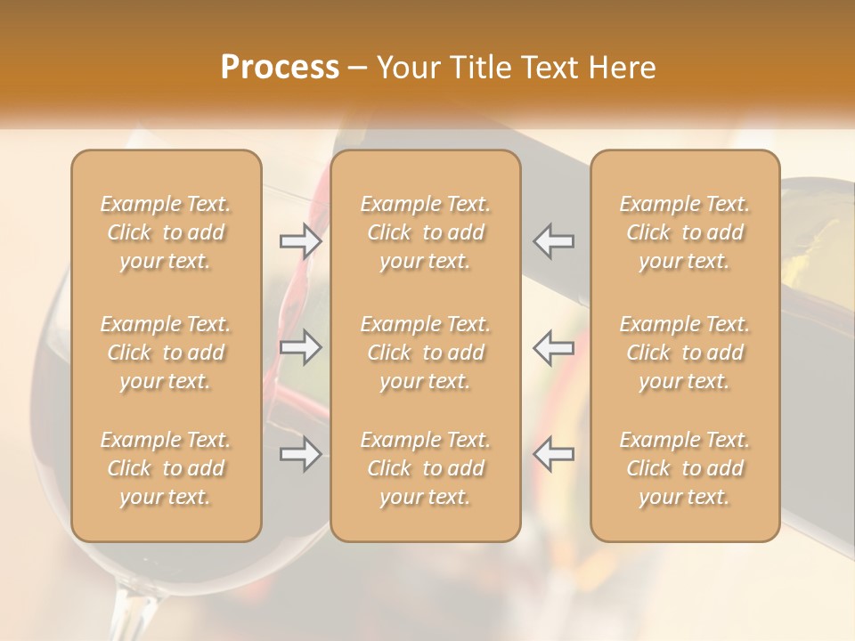 A Bottle Of Wine Being Poured Into A Glass PowerPoint Template