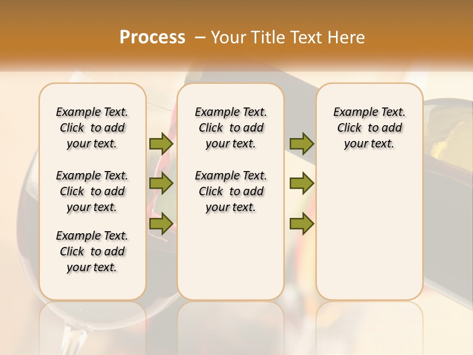 A Bottle Of Wine Being Poured Into A Glass PowerPoint Template