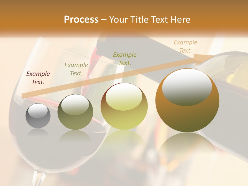 A Bottle Of Wine Being Poured Into A Glass PowerPoint Template