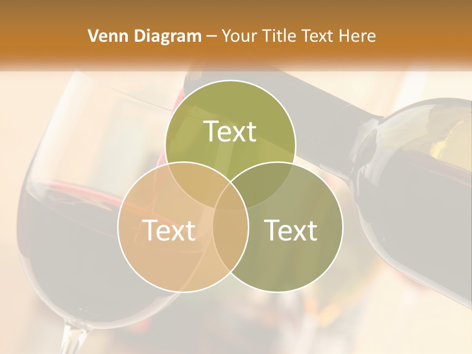 A Bottle Of Wine Being Poured Into A Glass PowerPoint Template