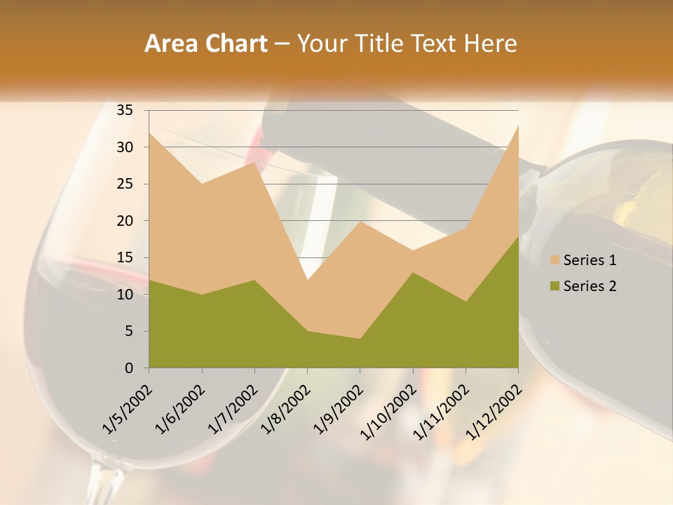 A Bottle Of Wine Being Poured Into A Glass PowerPoint Template