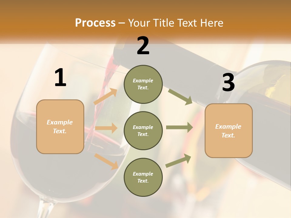 A Bottle Of Wine Being Poured Into A Glass PowerPoint Template