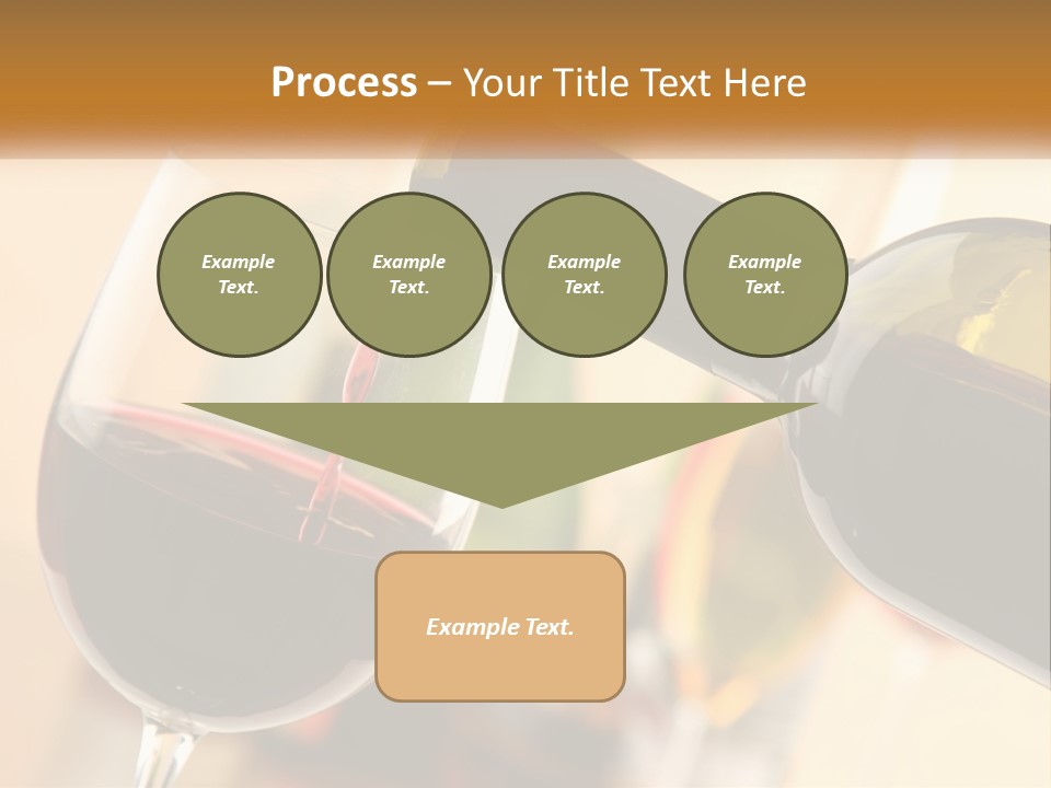 A Bottle Of Wine Being Poured Into A Glass PowerPoint Template