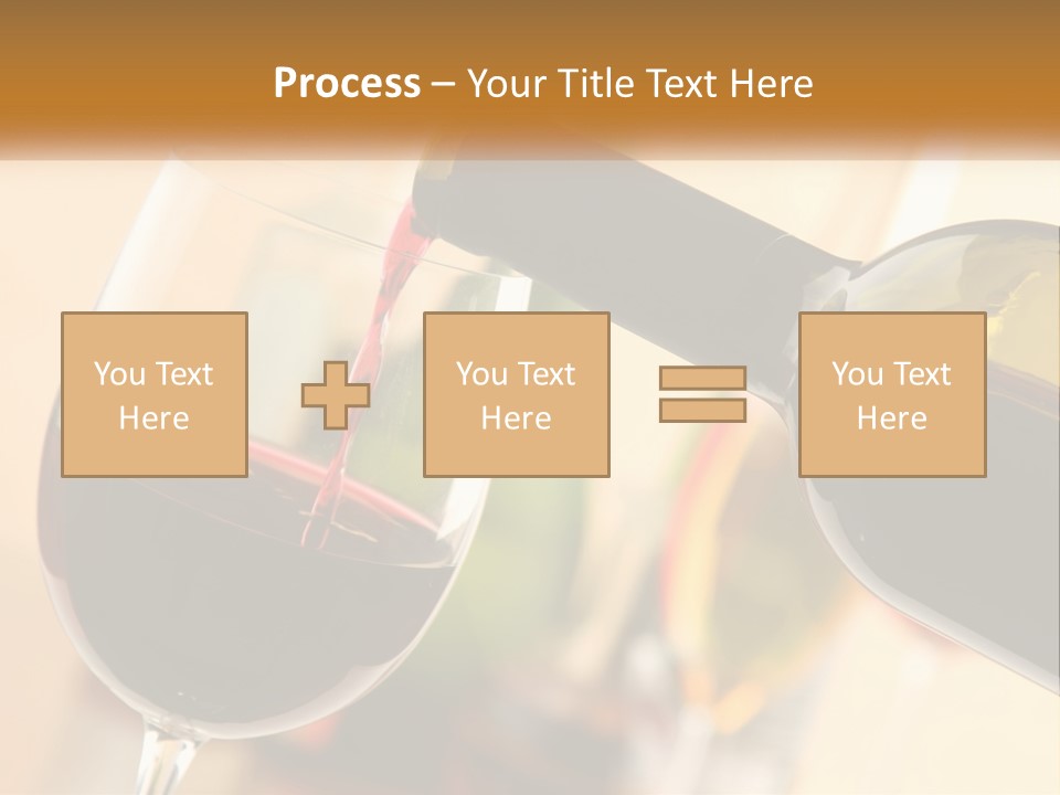 A Bottle Of Wine Being Poured Into A Glass PowerPoint Template
