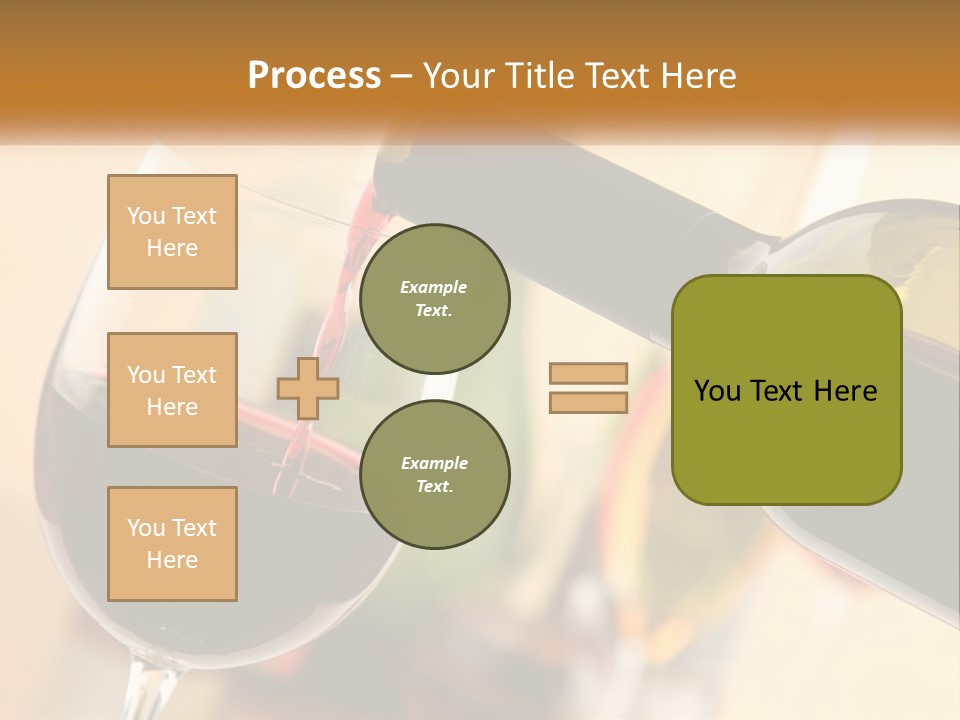 A Bottle Of Wine Being Poured Into A Glass PowerPoint Template