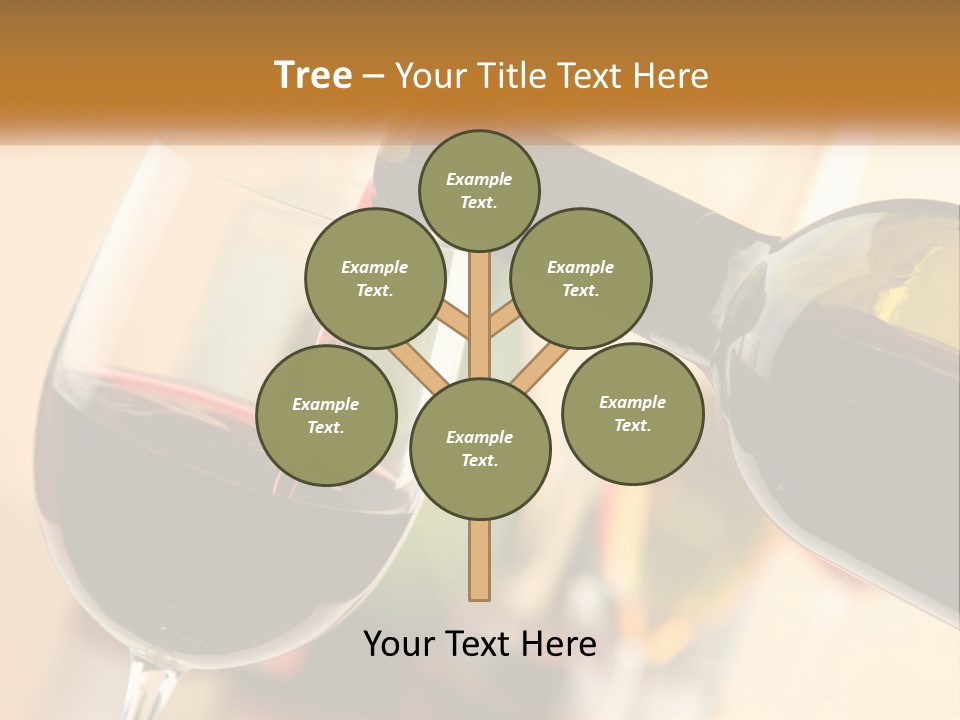 A Bottle Of Wine Being Poured Into A Glass PowerPoint Template
