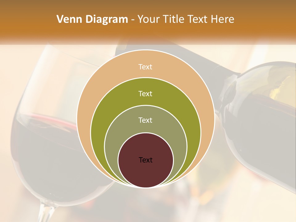A Bottle Of Wine Being Poured Into A Glass PowerPoint Template