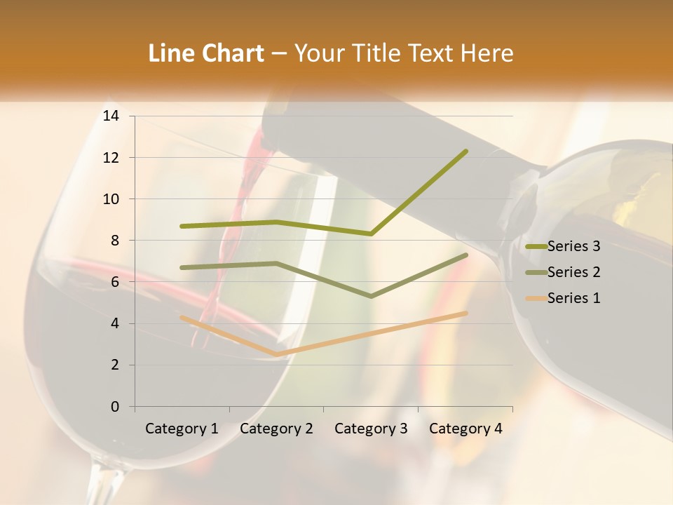 A Bottle Of Wine Being Poured Into A Glass PowerPoint Template