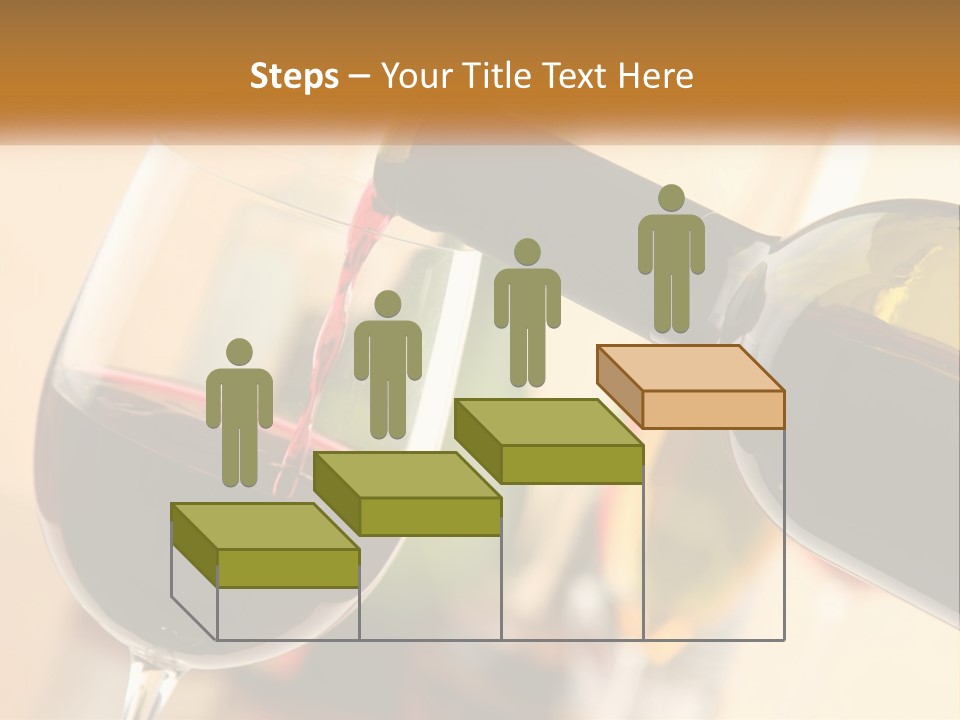 A Bottle Of Wine Being Poured Into A Glass PowerPoint Template