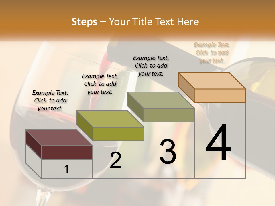 A Bottle Of Wine Being Poured Into A Glass PowerPoint Template