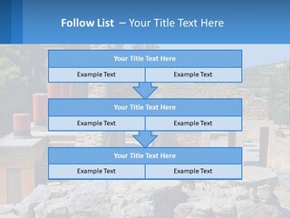 A Stone Building With Columns And Pillars In Front Of It PowerPoint Template