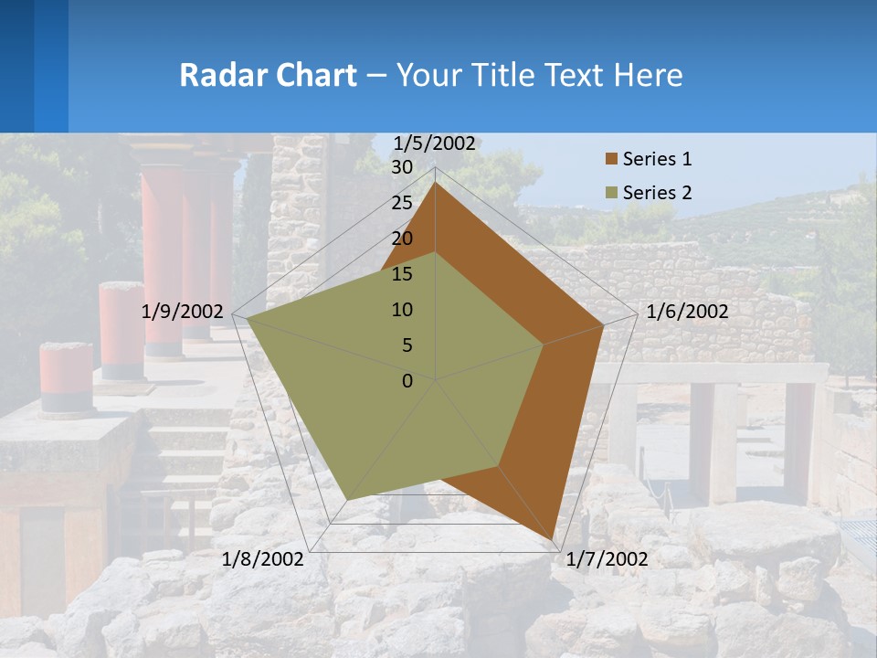 A Stone Building With Columns And Pillars In Front Of It PowerPoint Template