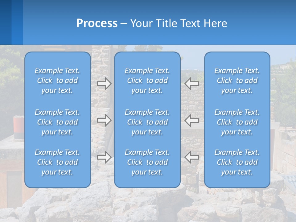 A Stone Building With Columns And Pillars In Front Of It PowerPoint Template