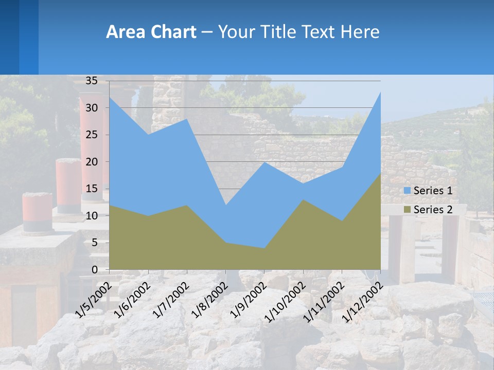 A Stone Building With Columns And Pillars In Front Of It PowerPoint Template
