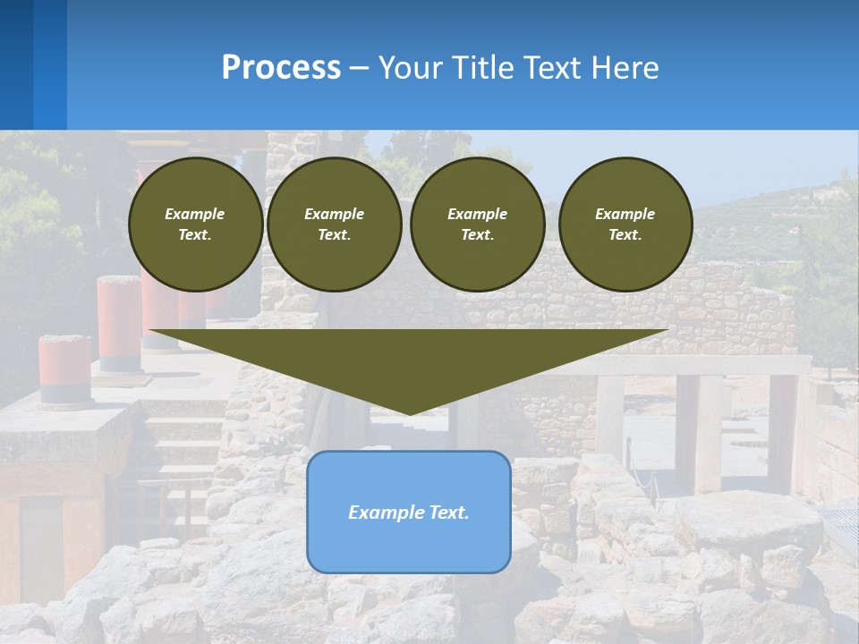 A Stone Building With Columns And Pillars In Front Of It PowerPoint Template
