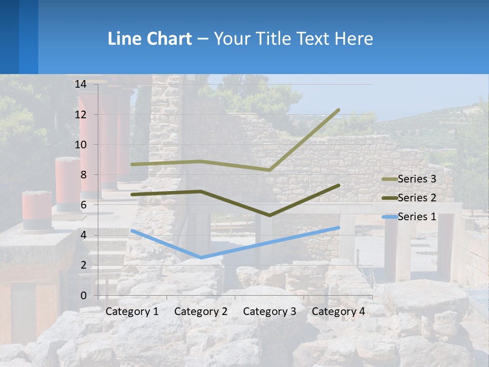 A Stone Building With Columns And Pillars In Front Of It PowerPoint Template