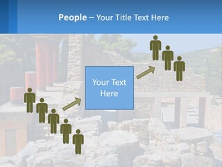 A Stone Building With Columns And Pillars In Front Of It PowerPoint Template