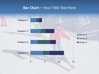 A Group Of People Riding Skis Down A Snow Covered Slope PowerPoint Template