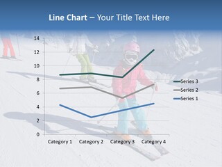 A Group Of People Riding Skis Down A Snow Covered Slope PowerPoint Template