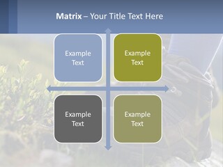 A Person In Hiking Boots Standing On A Rock PowerPoint Template