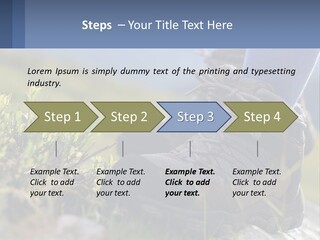 A Person In Hiking Boots Standing On A Rock PowerPoint Template
