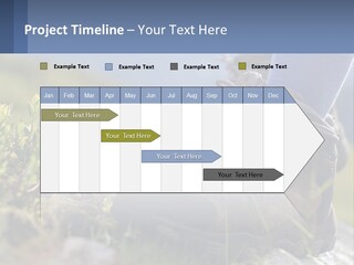 A Person In Hiking Boots Standing On A Rock PowerPoint Template