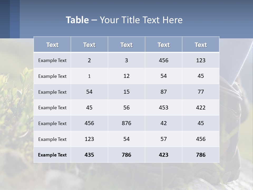 A Person In Hiking Boots Standing On A Rock PowerPoint Template