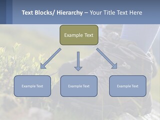 A Person In Hiking Boots Standing On A Rock PowerPoint Template