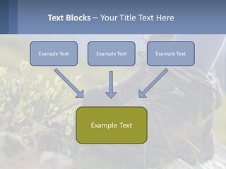 A Person In Hiking Boots Standing On A Rock PowerPoint Template