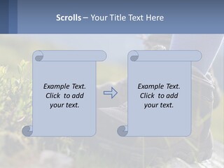 A Person In Hiking Boots Standing On A Rock PowerPoint Template