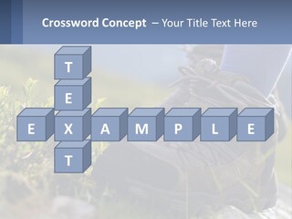 A Person In Hiking Boots Standing On A Rock PowerPoint Template