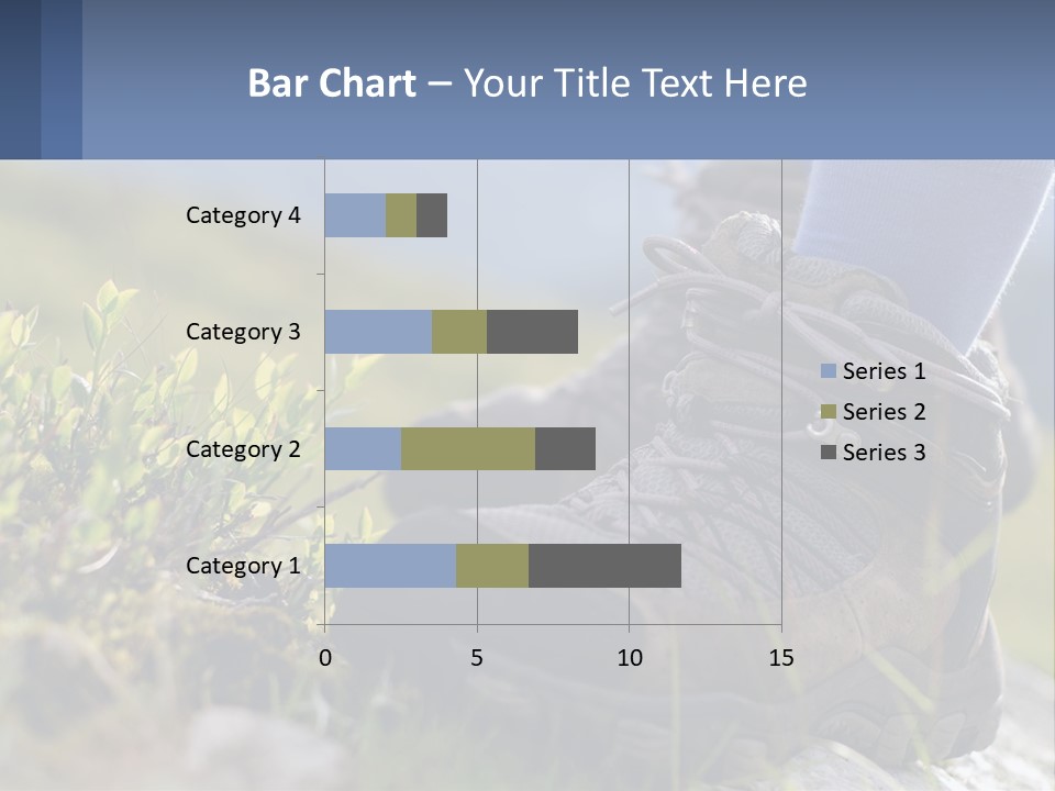 A Person In Hiking Boots Standing On A Rock PowerPoint Template