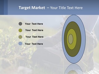 A Person In Hiking Boots Standing On A Rock PowerPoint Template