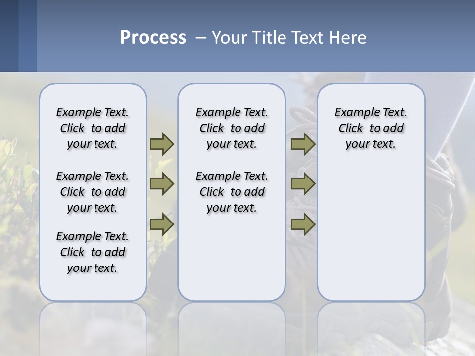 A Person In Hiking Boots Standing On A Rock PowerPoint Template