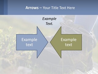 A Person In Hiking Boots Standing On A Rock PowerPoint Template