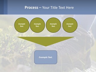 A Person In Hiking Boots Standing On A Rock PowerPoint Template