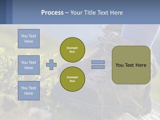 A Person In Hiking Boots Standing On A Rock PowerPoint Template
