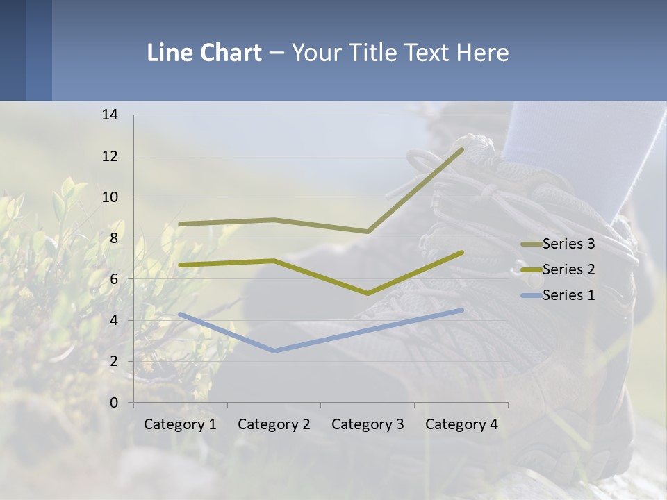 A Person In Hiking Boots Standing On A Rock PowerPoint Template