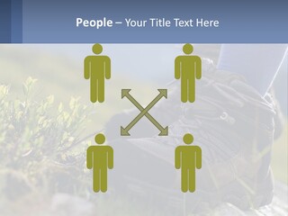 A Person In Hiking Boots Standing On A Rock PowerPoint Template