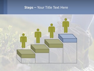 A Person In Hiking Boots Standing On A Rock PowerPoint Template